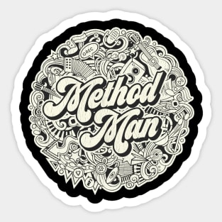 Vintage Circle - Method Man Sticker